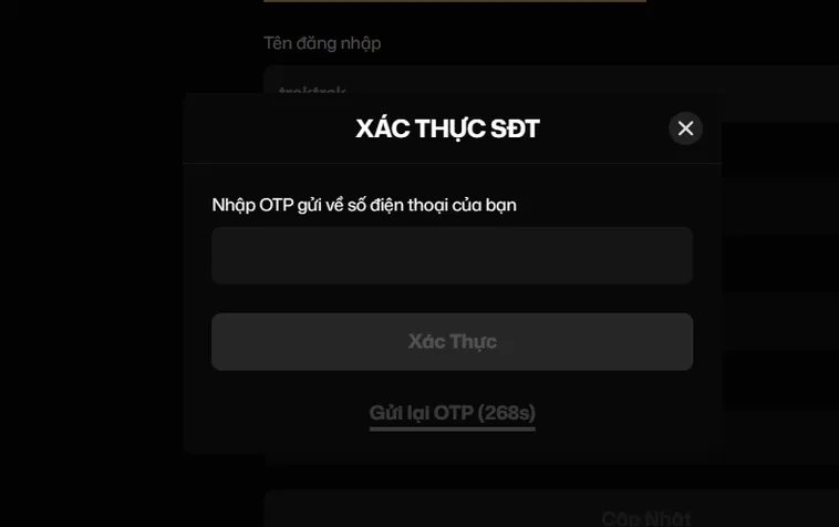 Xác thực tài khoản bằng số điện thoại để hoàn tất bước cuối cùng giúp bảo mật tài khoản tuyệt đối khỏi hacker xấu.