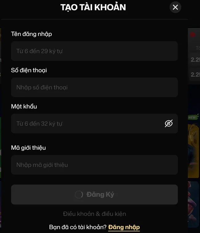 Đăng Ký VaoBet Nhanh Chóng Để Nhận Ngay Những Phần Quà Giá Trị Nhất