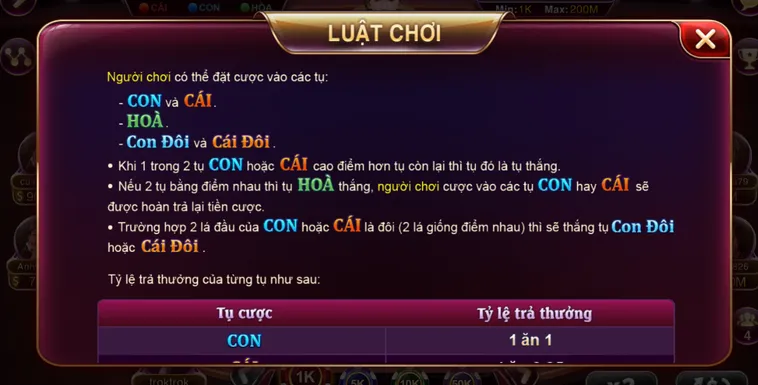 Table Game Baccarat Kim Tài Tại VaoBet Trải Nghiệm Sòng Bài Đẳng Cấp Thượng Lưu