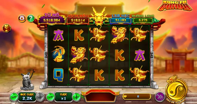 Trở Thành Bậc Thầy Võ Thuật Cùng Slot Game Kungfu Panda Tại VaoBet Bùng Nổ