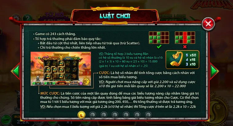Trở Thành Bậc Thầy Võ Thuật Cùng Slot Game Kungfu Panda Tại VaoBet Bùng Nổ