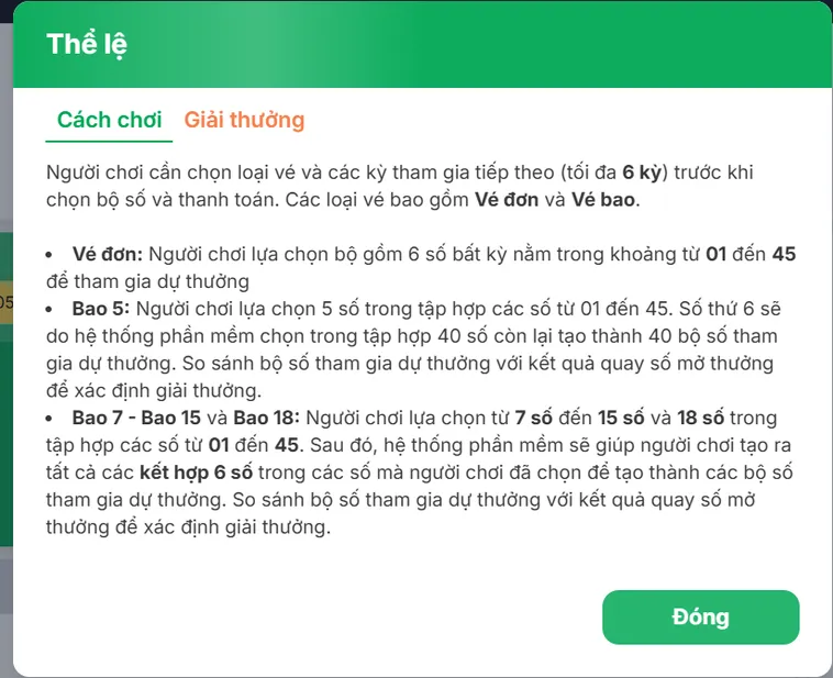 Mega 645 VaoBet Trải Nghiệm Xổ Số Tự Chọn Với Jackpot Tiền Tỷ Đẳng Cấp