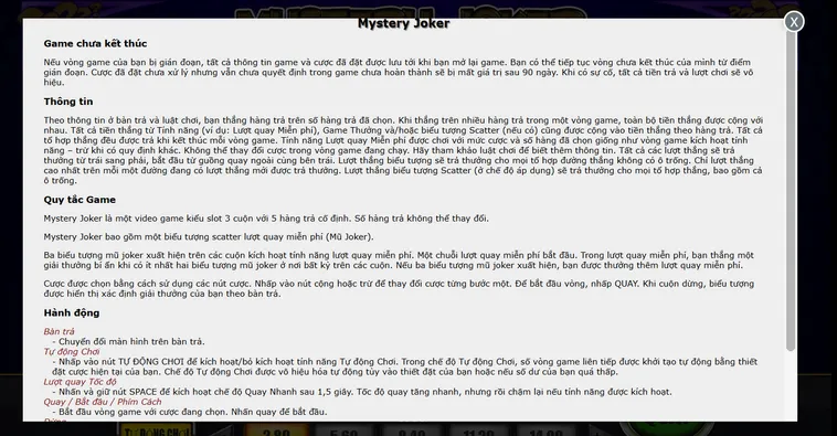 Game Nhanh Mystery Joker Tại VaoBet Hành Trình Săn Kho Báu Đầy Hấp Dẫn