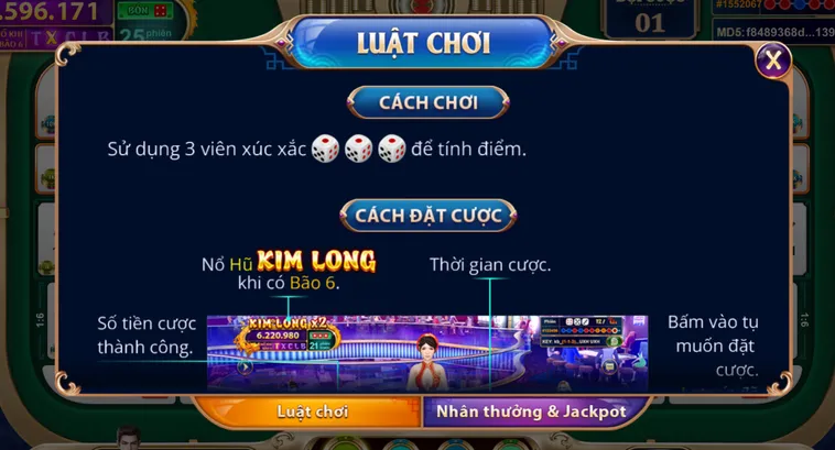 Khám Phá Thế Giới Đỉnh Cao Table Game Sicbo Ngũ Long Tại VaoBet Siêu Hấp Dẫn