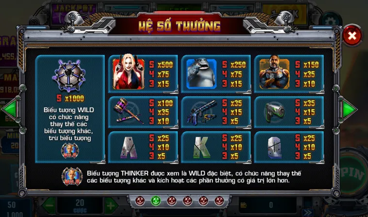 Slot Game Suicide Squad Tại VaoBet Chinh Phục Giải Thưởng Lớn Đầy Kịch Tính