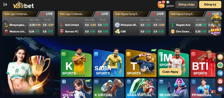 Trang Chủ VaoBet - Nhà Cái Vao Bet Cá Cược Trực Tuyến Uy Tín Nhất