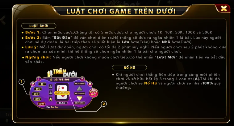 Game Nhanh Trên Dưới Tại Vaobet Trải Nghiệm Đỉnh Cao Nhận Thưởng Tiền Tỷ Mỗi Ngày
