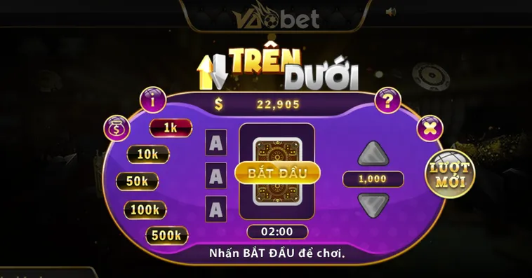 Game Nhanh Trên Dưới Tại Vaobet Trải Nghiệm Đỉnh Cao Nhận Thưởng Tiền Tỷ Mỗi Ngày